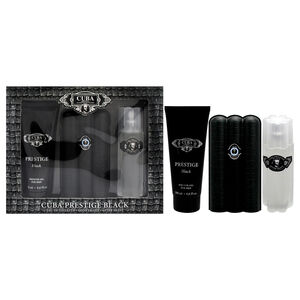 Cuba Prestige Black by Cuba Men 3 Pc Gift Set